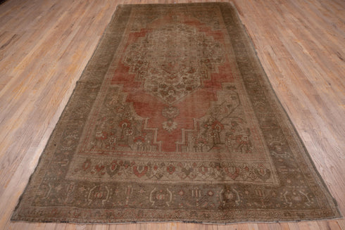 Vintage Oushak Area Rug (6' x 11')